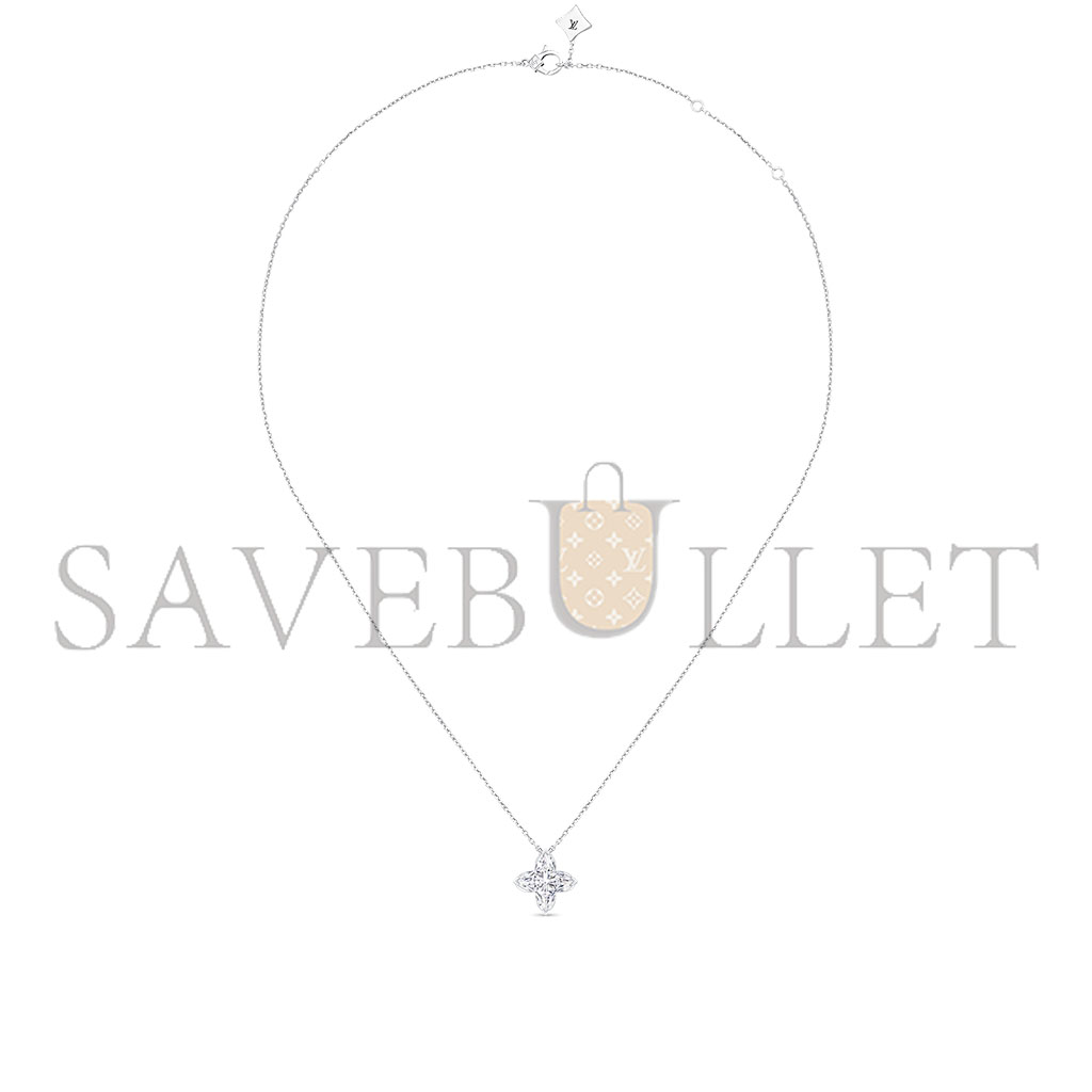 l**is V*t*n lv diamonds pendant - with lv monogram star cut diamond q03033